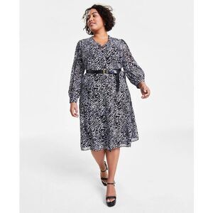 NWT Michael Kors animal Printed midi skirt Size 3X